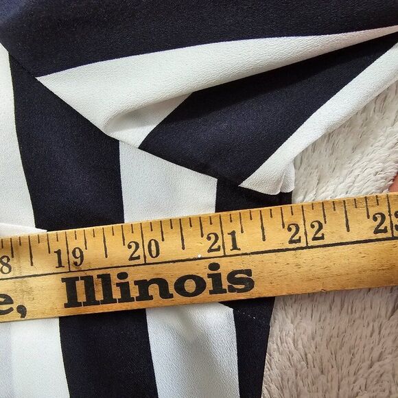 NEW WITHOUT TAGS TOMMY HILFIGER BLACK WHITE STRIPED BUTTON DOWN SHIRT XL - Picture 15 of 16